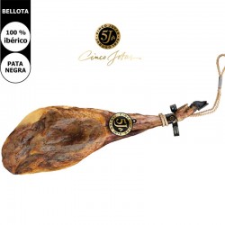 Jamón Cinco Jotas cortado a mano